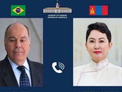 Холбооны Бүгд Найрамдах Бразил Улсын Гадаад хэргийн сайд Мауро Виеиратай утсаар ярив