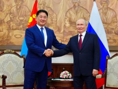 Ерөнхийлөгч У.Хүрэлсүх ОХУ-ын Ерөнхийлөгч В.В.Путинтай уулзлаа